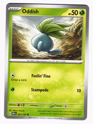 Oddish Common 001/197 Obsidian Flames Pokemon
