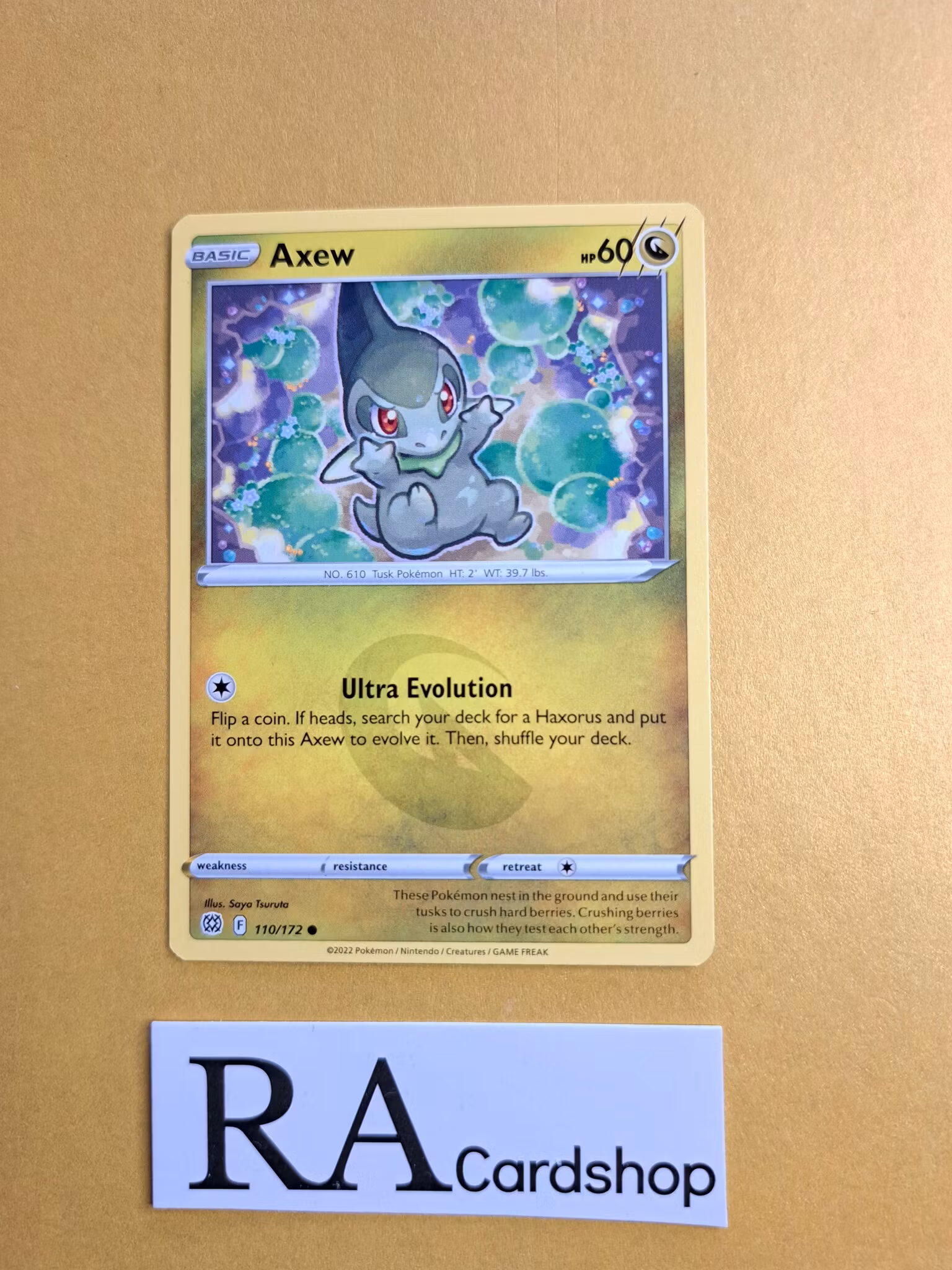 Axew Common 110/172 Brilliant Stars Pokemon