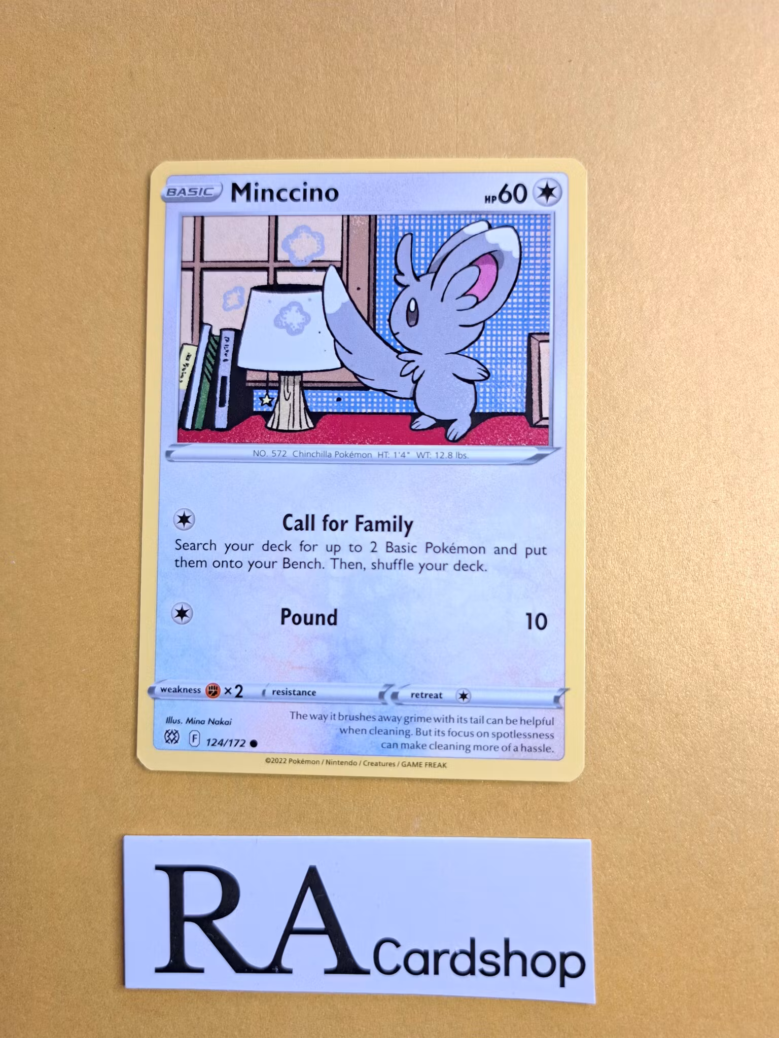 Minccino Common 124/172 Brilliant Stars Pokemon