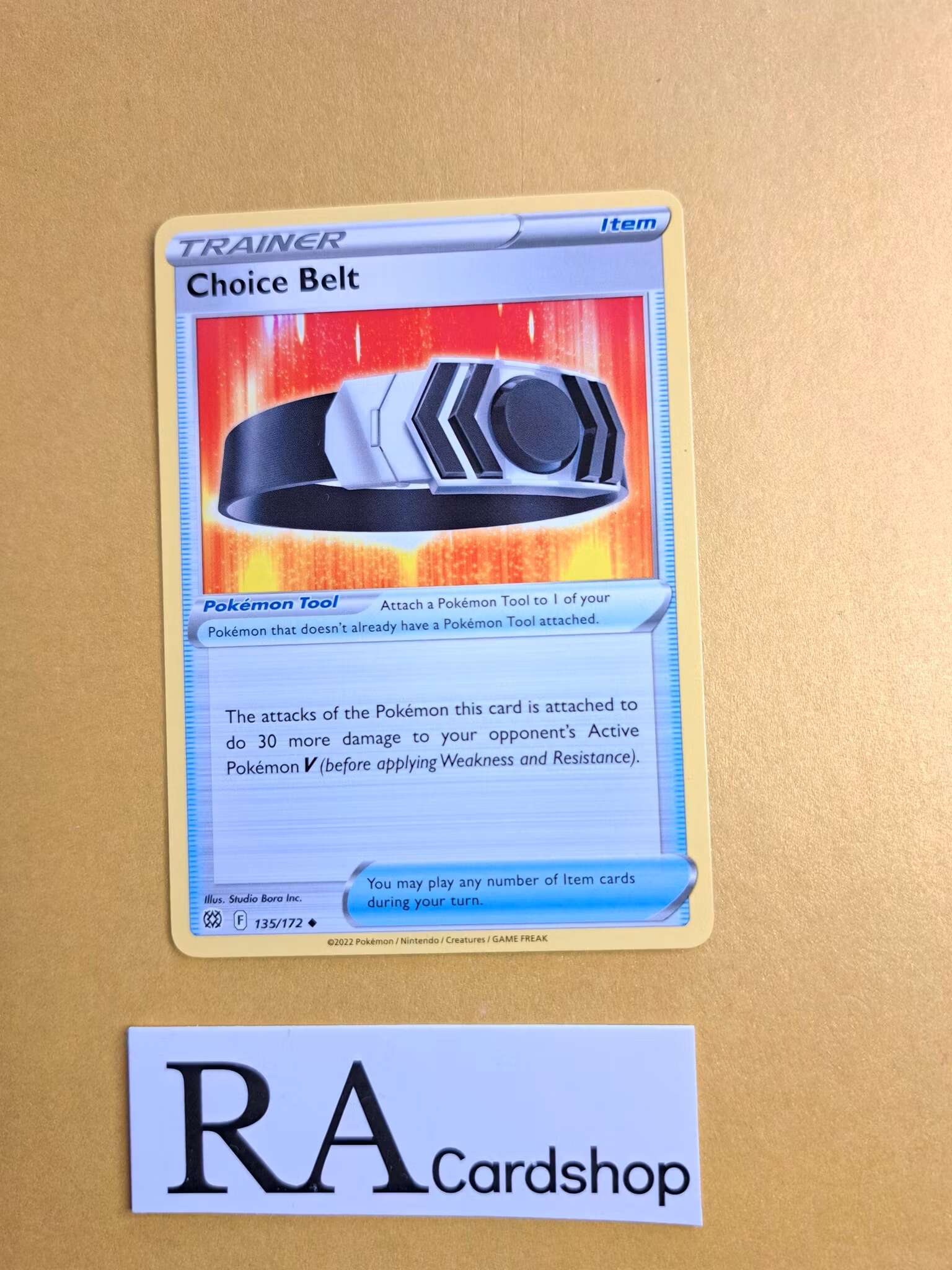 Choice Belt Uncommon 135/172 Brilliant Stars Pokemon