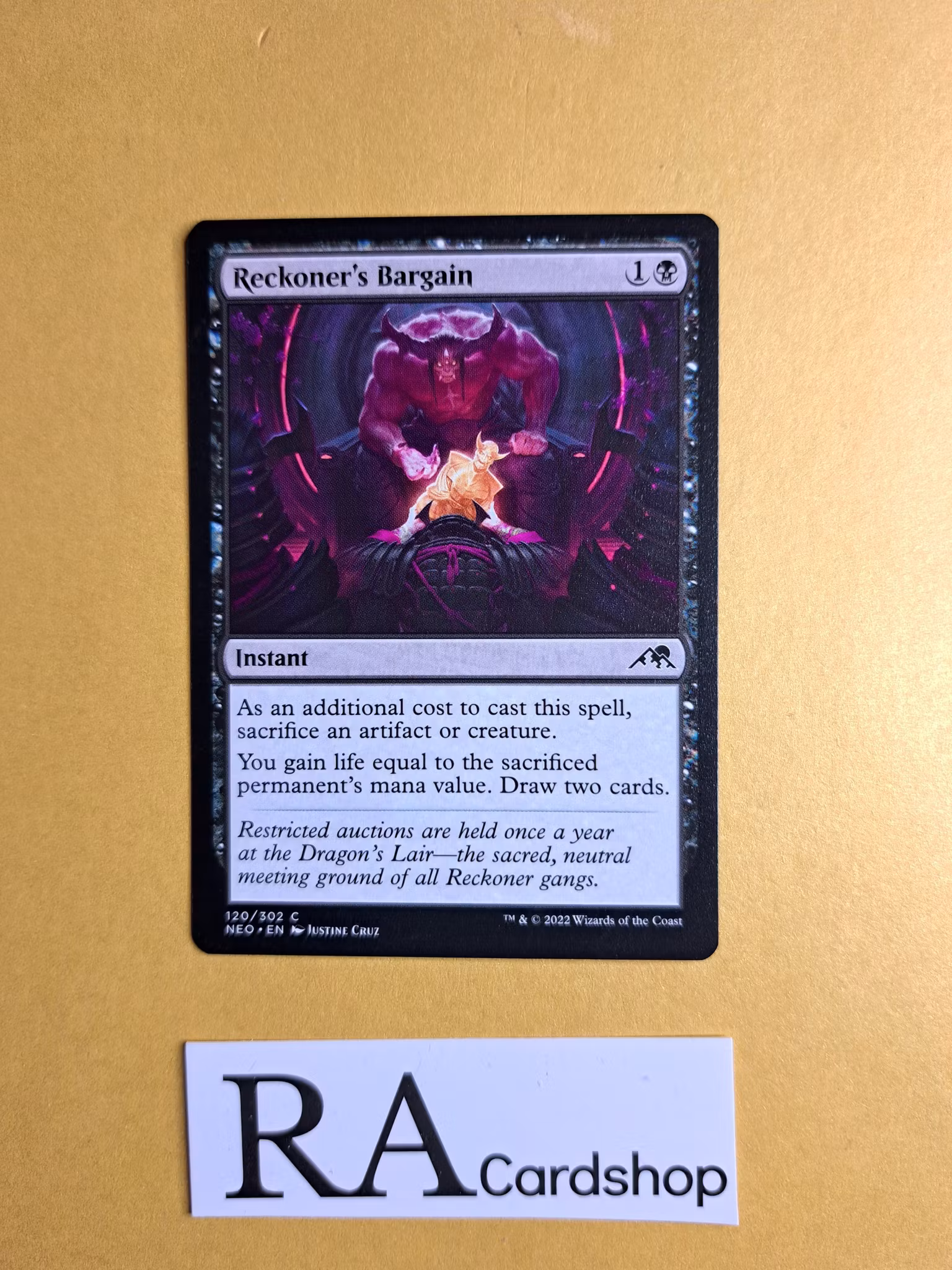 Reckoners Bargain Common 120/302 Kamigawa: Neon Dynasty (NEO) Magic the Gathering