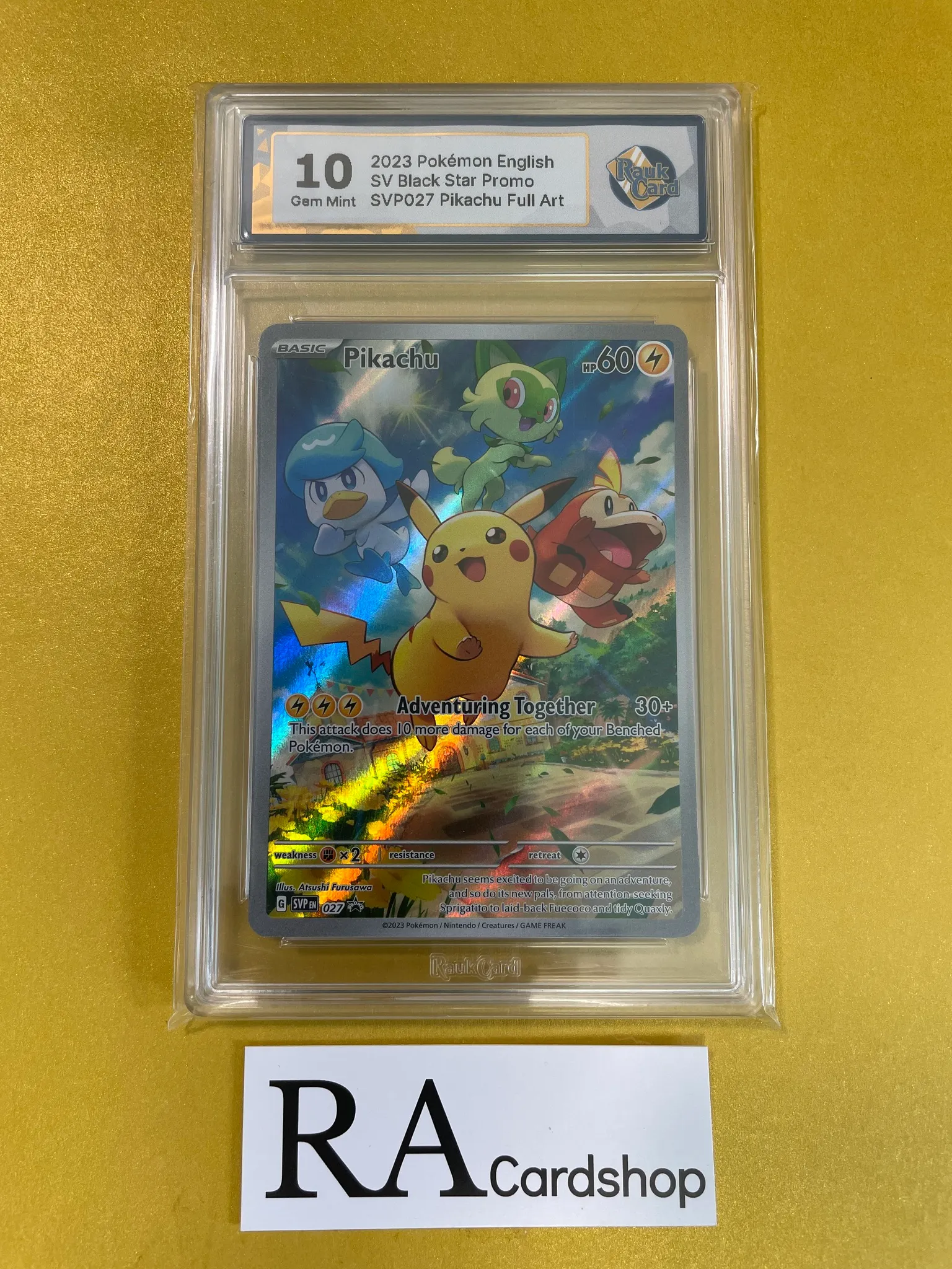 Pikachu SVP027 Black Star Promo Pokemon Graded Card 10 Rauk Card - RA ...
