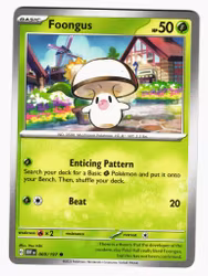 Foongus Common 009/197 Obsidian Flames Pokemon