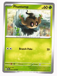 Phantump Common 011/197 Obsidian Flames Pokemon