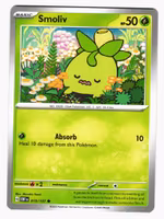 Smoliv Common 019/197 Obsidian Flames Pokemon