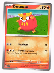 Darumaka Common 034/197 Obsidian Flames Pokemon