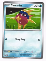 Carvanha Common 046/197 Obsidian Flames Pokemon