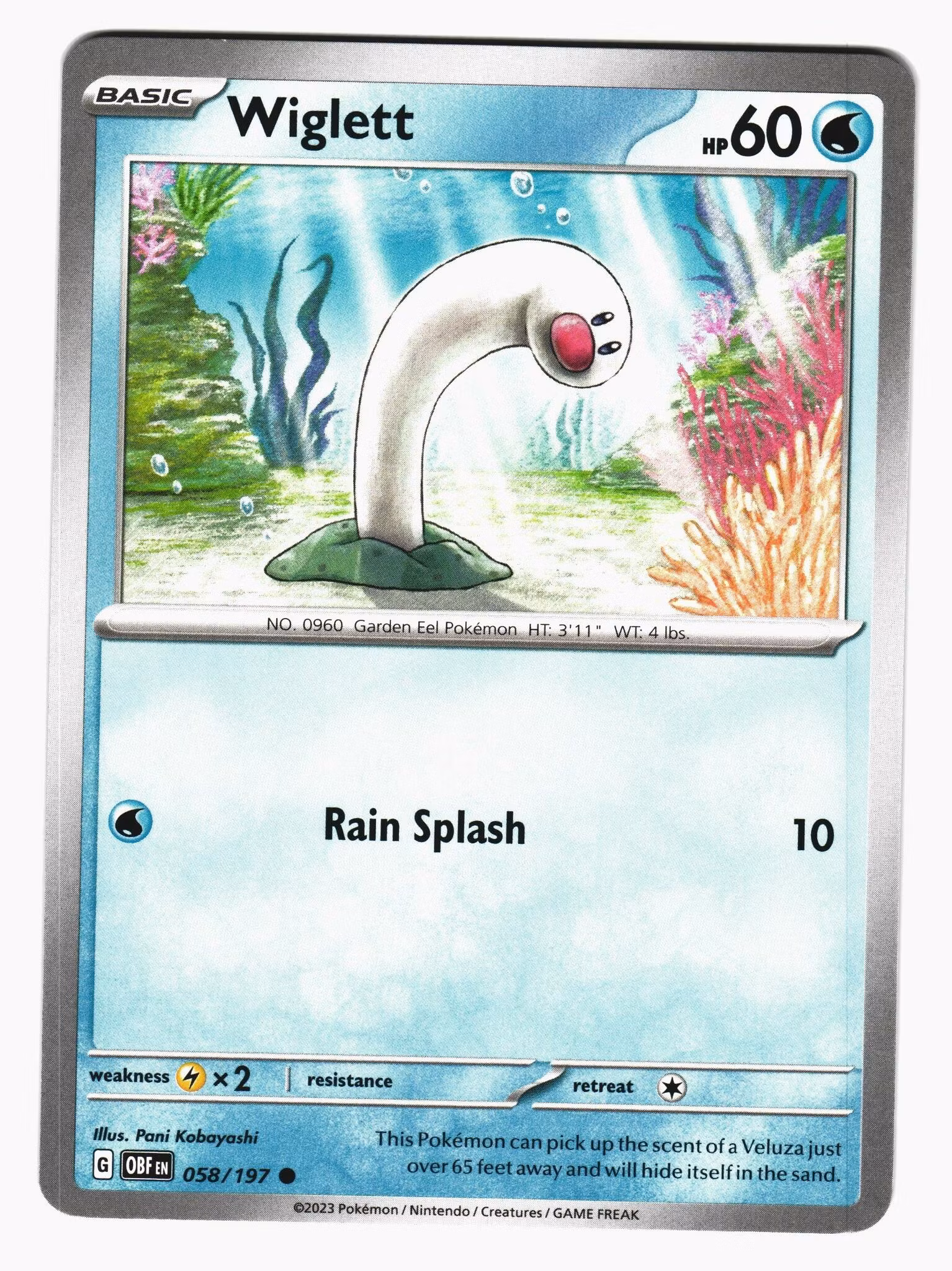 Wiglett Common 058/197 Obsidian Flames Pokemon