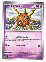 Solrock Uncommon 093/197 Obsidian Flames Pokemon