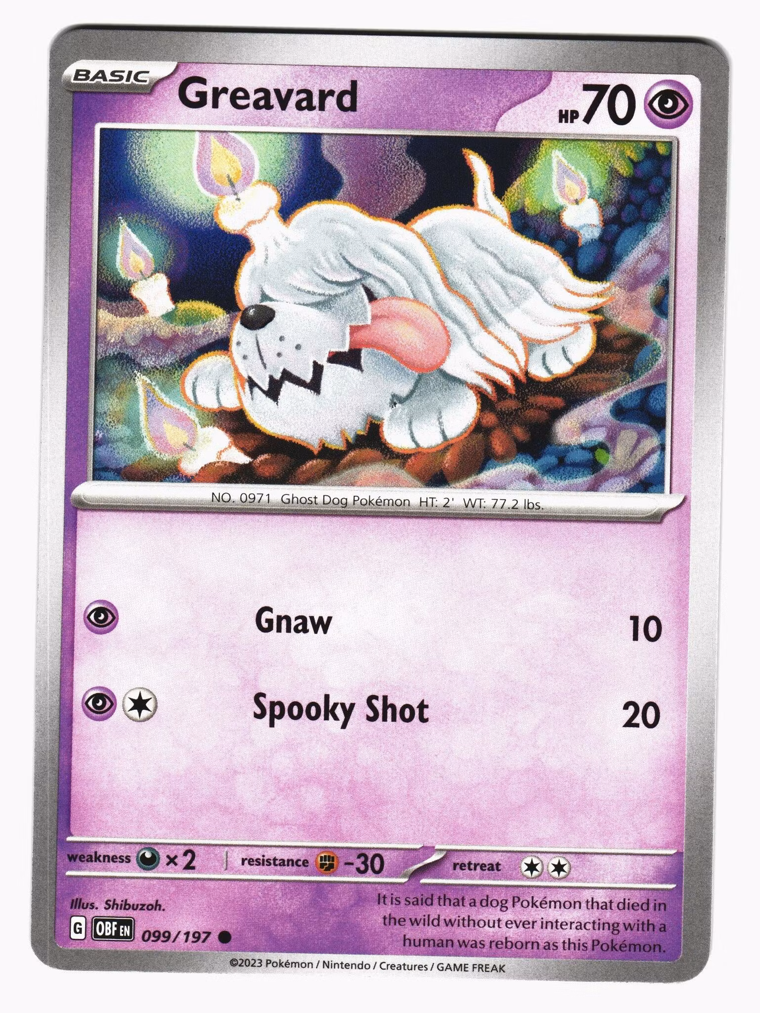 Greaveard Common 099/197 Obsidian Flames Pokemon