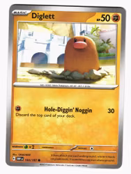 Diglett Common 103/197 Obsidian Flames Pokemon