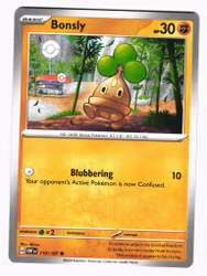 Bonsly Common 110/197 Obsidian Flames Pokemon