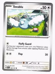 Swablu Common 169/197 Obsidian Flames Pokemon