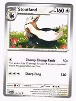 Stoutland Uncommon 172/197 Obsidian Flames Pokemon