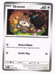 Skwovet Common 178/197 Obsidian Flames Pokemon