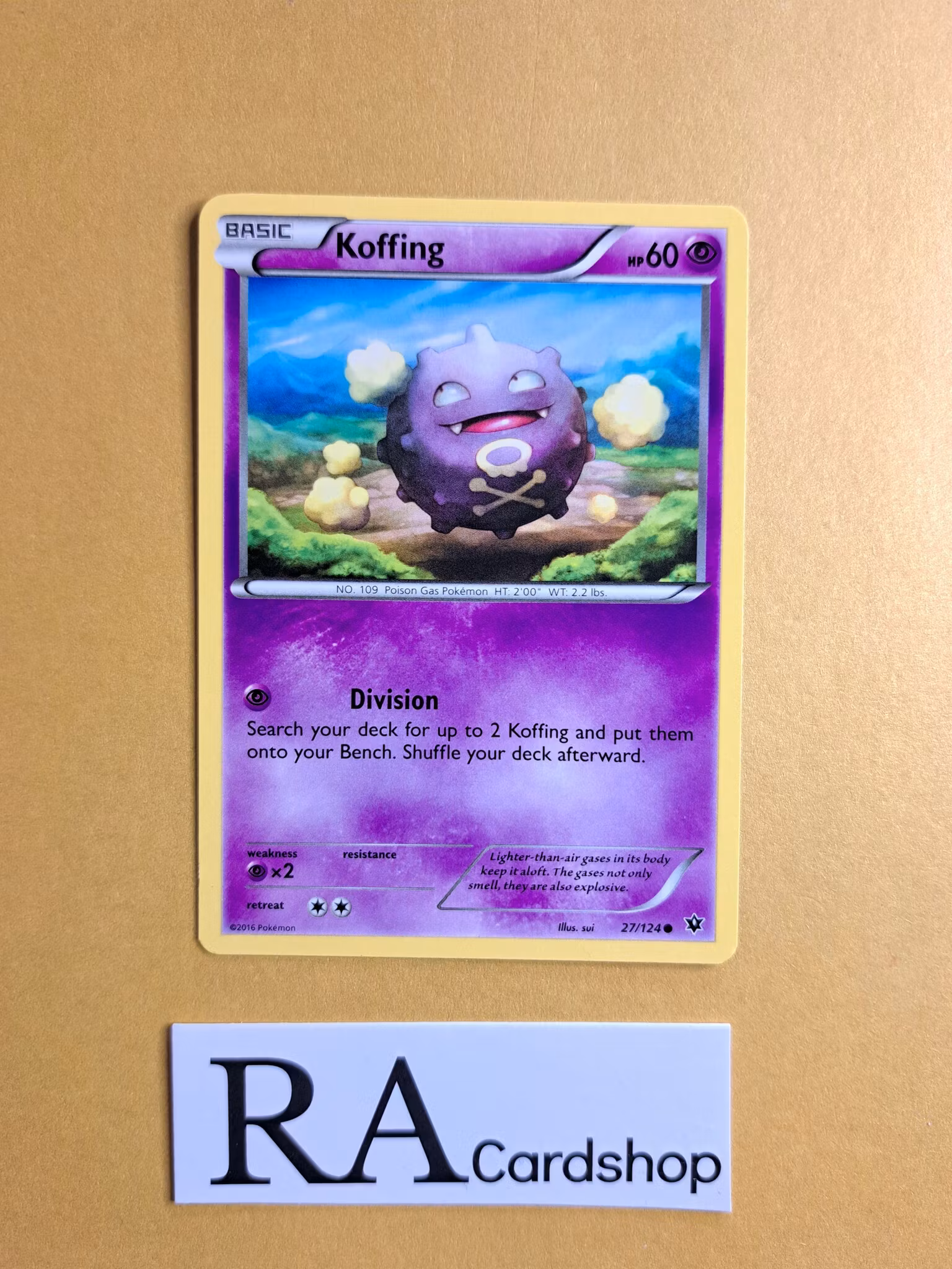 Koffing Common 27/124 Fates Collide Pokemon
