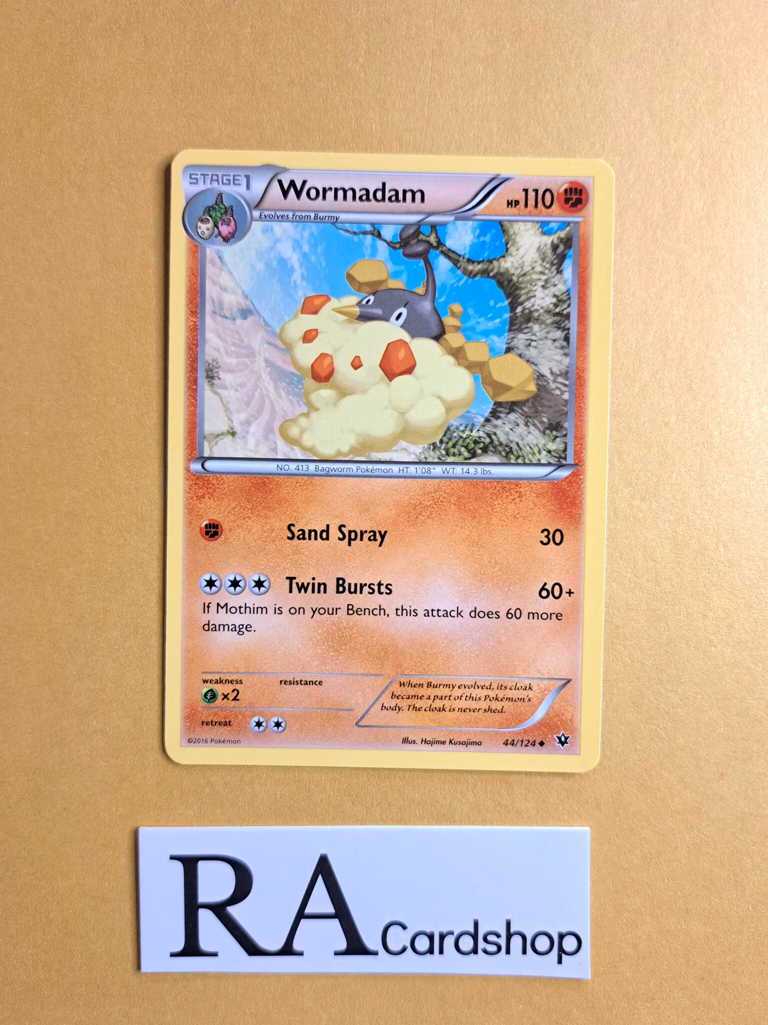 Wormadam Uncommon 44/124 Fates Collide Pokemon