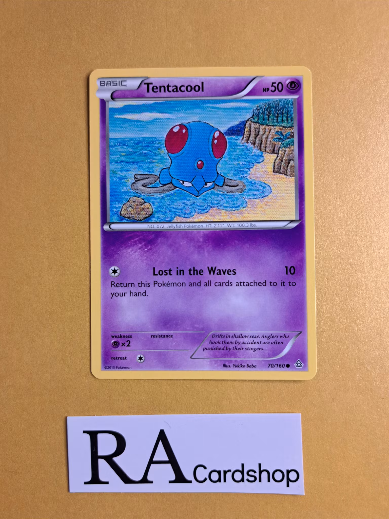 Tentacool Common 70/160 Primal Clash Pokemon