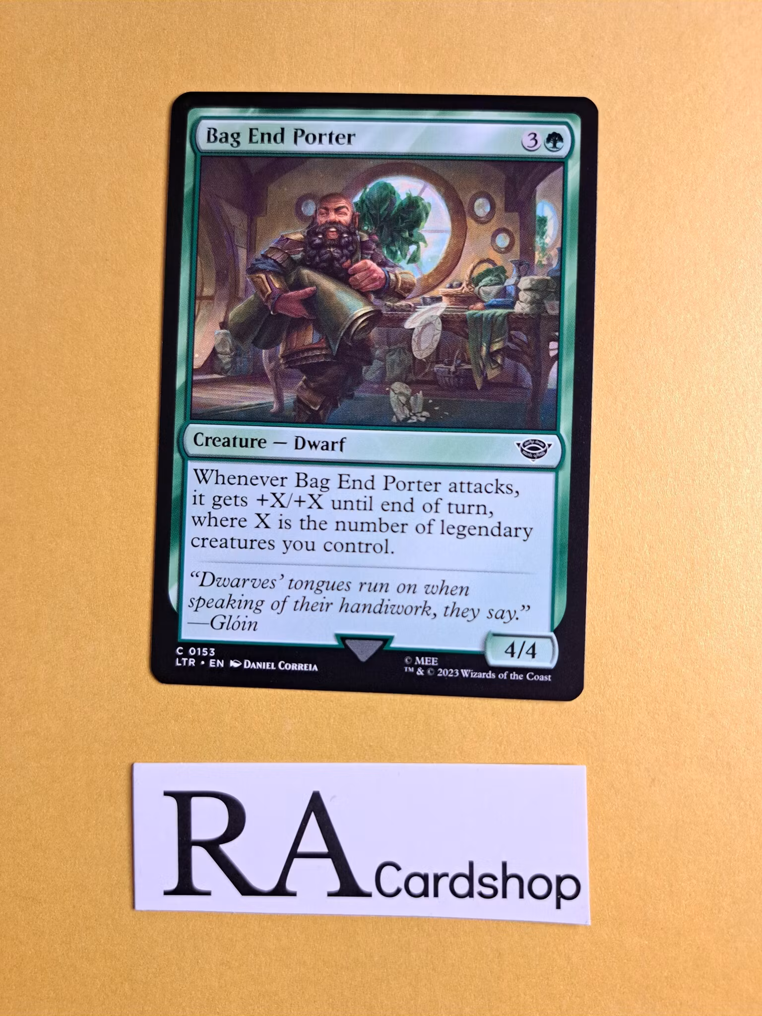 Bag End Porter Common 153 The Lord of the Rings Tales of Middle-earth Magic the Gathering