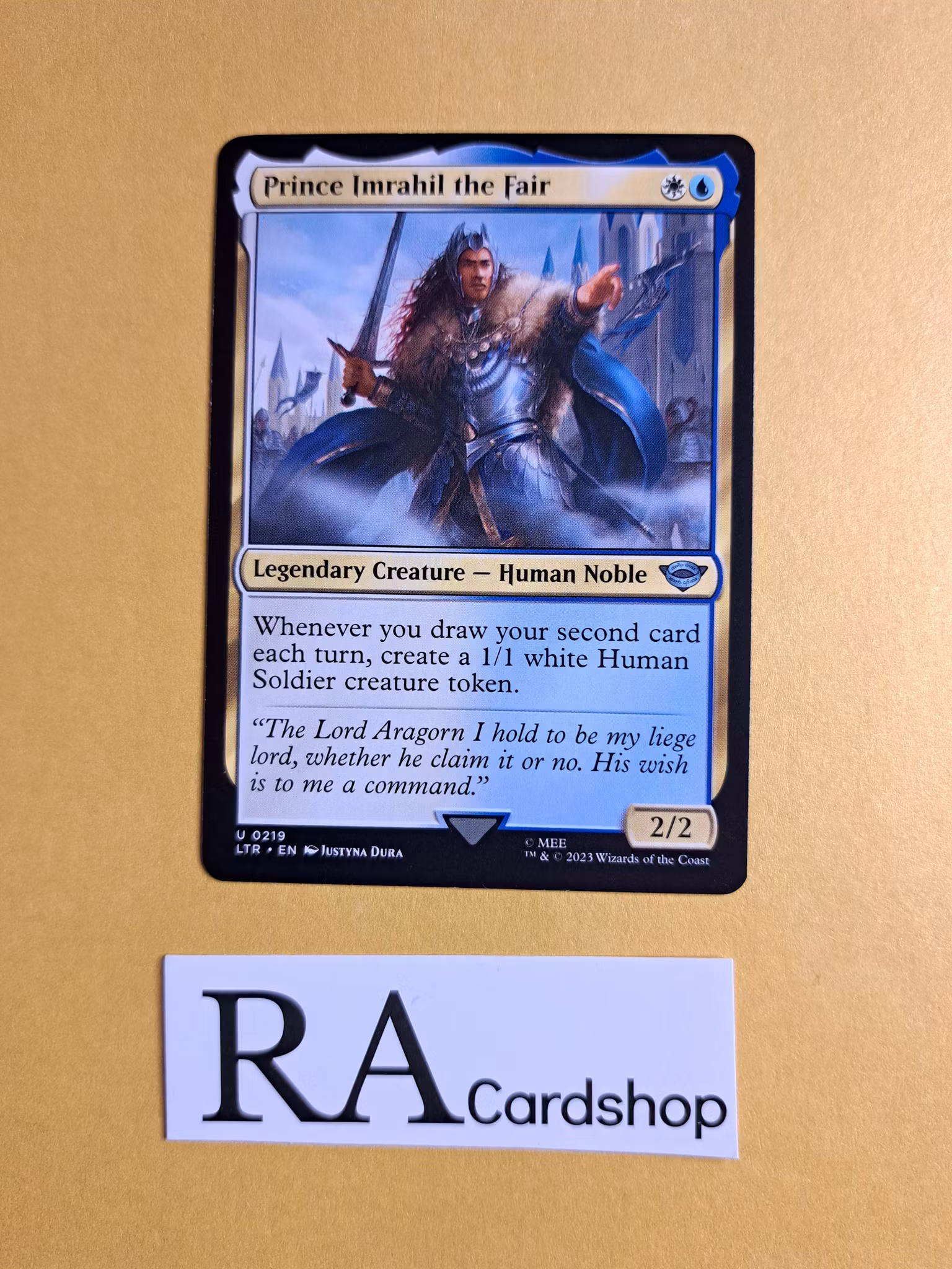 Prince Imrahil the Fair Uncommon 219 The Lord of the Rings Tales of Middle-earth Magic the Gathering
