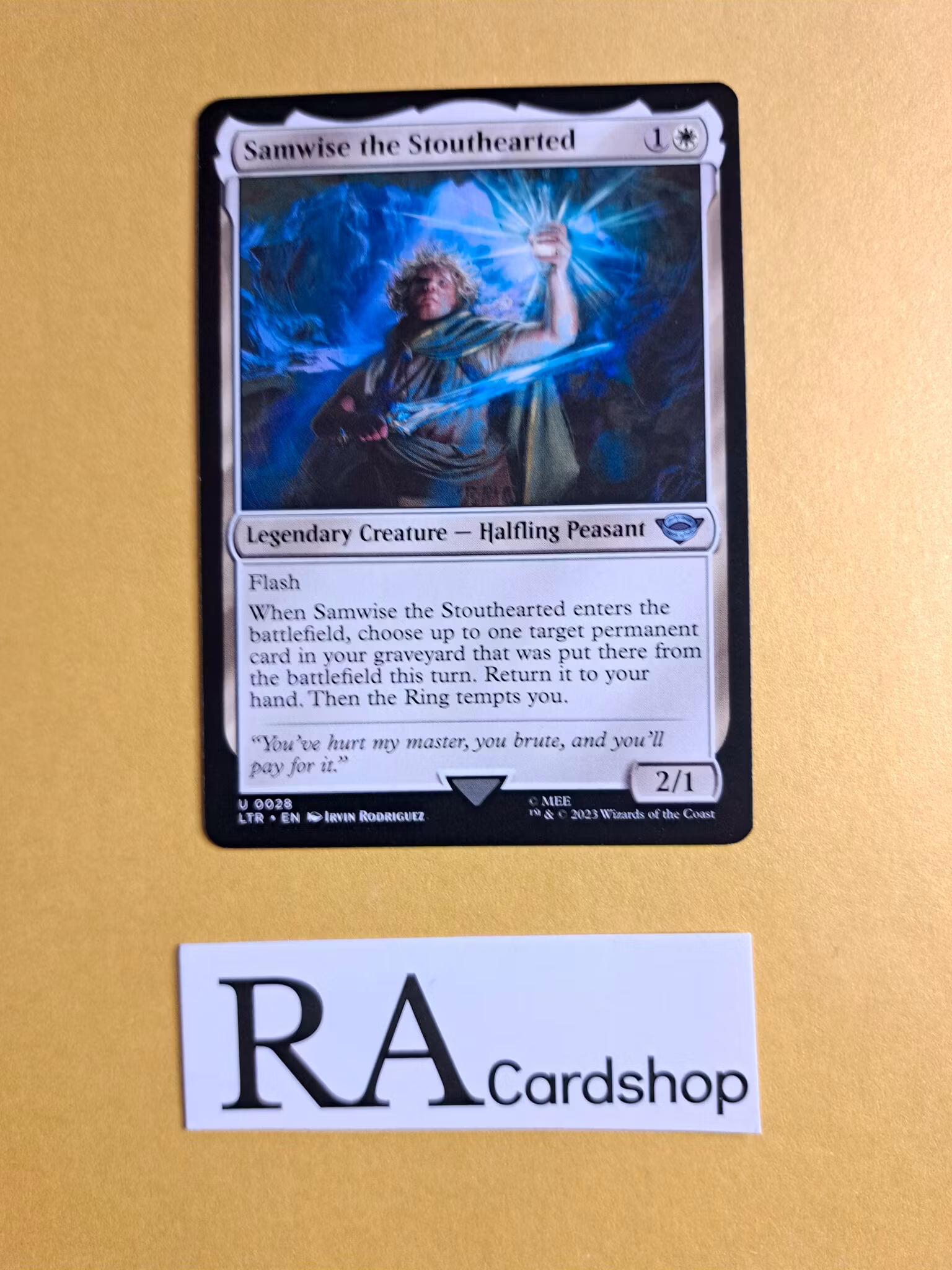 Samwise the Stouthearted Uncommon 028 The Lord of the Rings Tales of Middle-earth Magic the Gathering