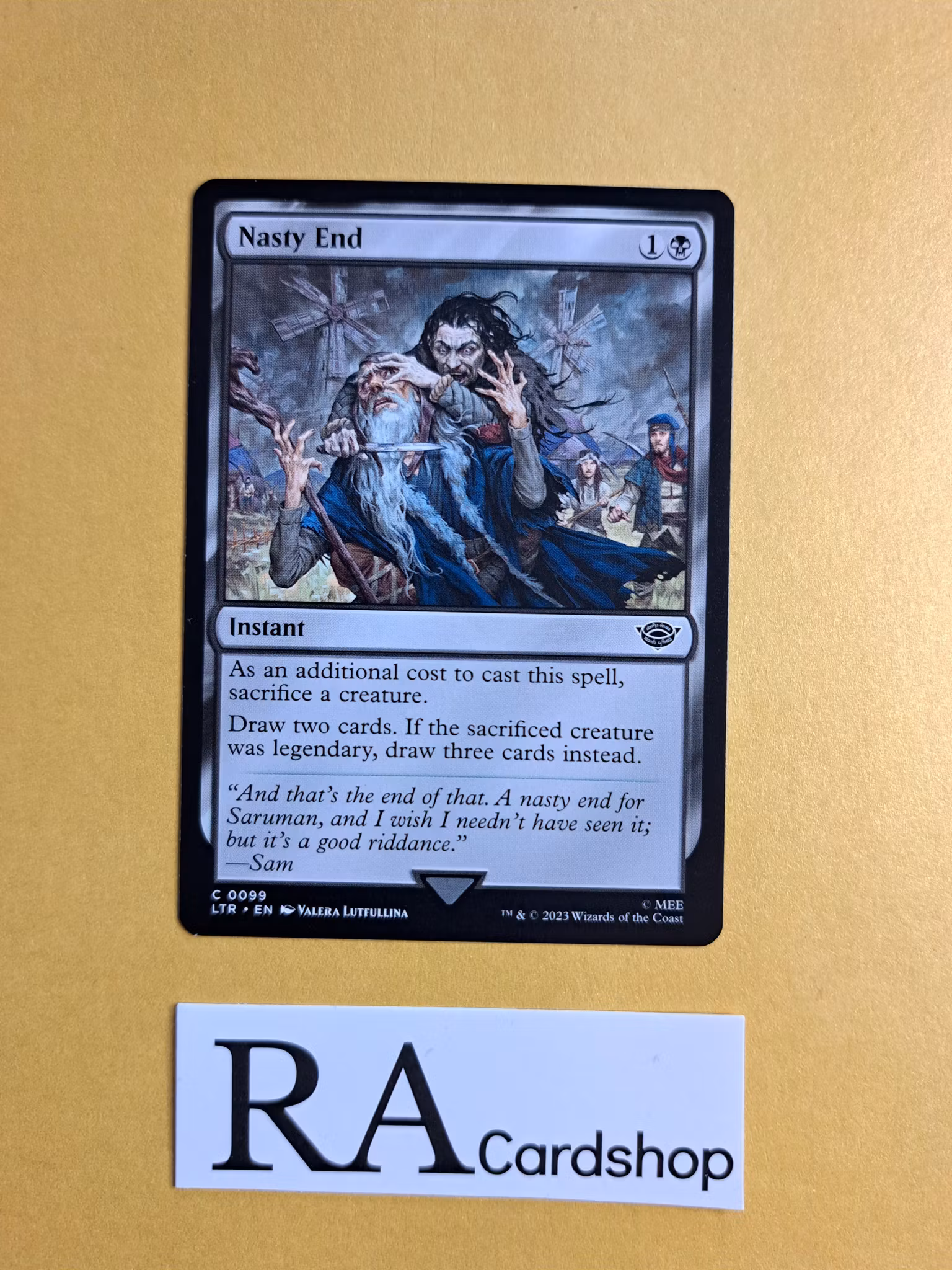Nasty End Common 099 The Lord of the Rings Tales of Middle-earth Magic the Gathering