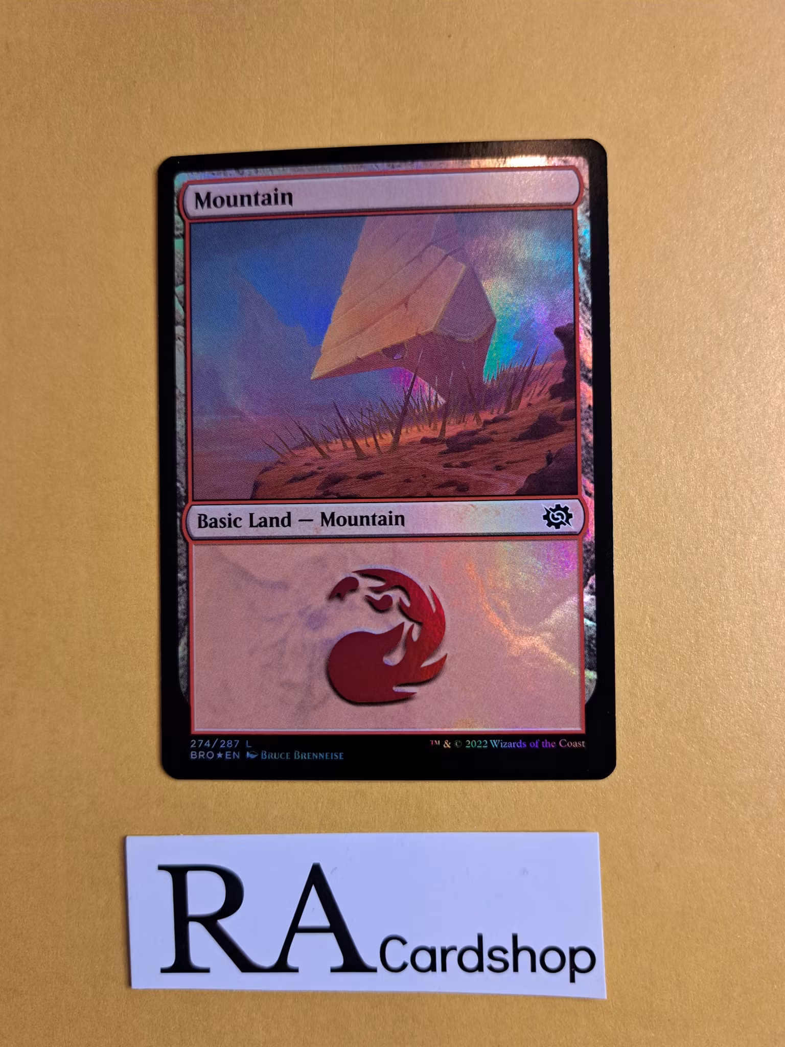 Mountain Land Foil 274/287 The Brothers War Magic the Gathering