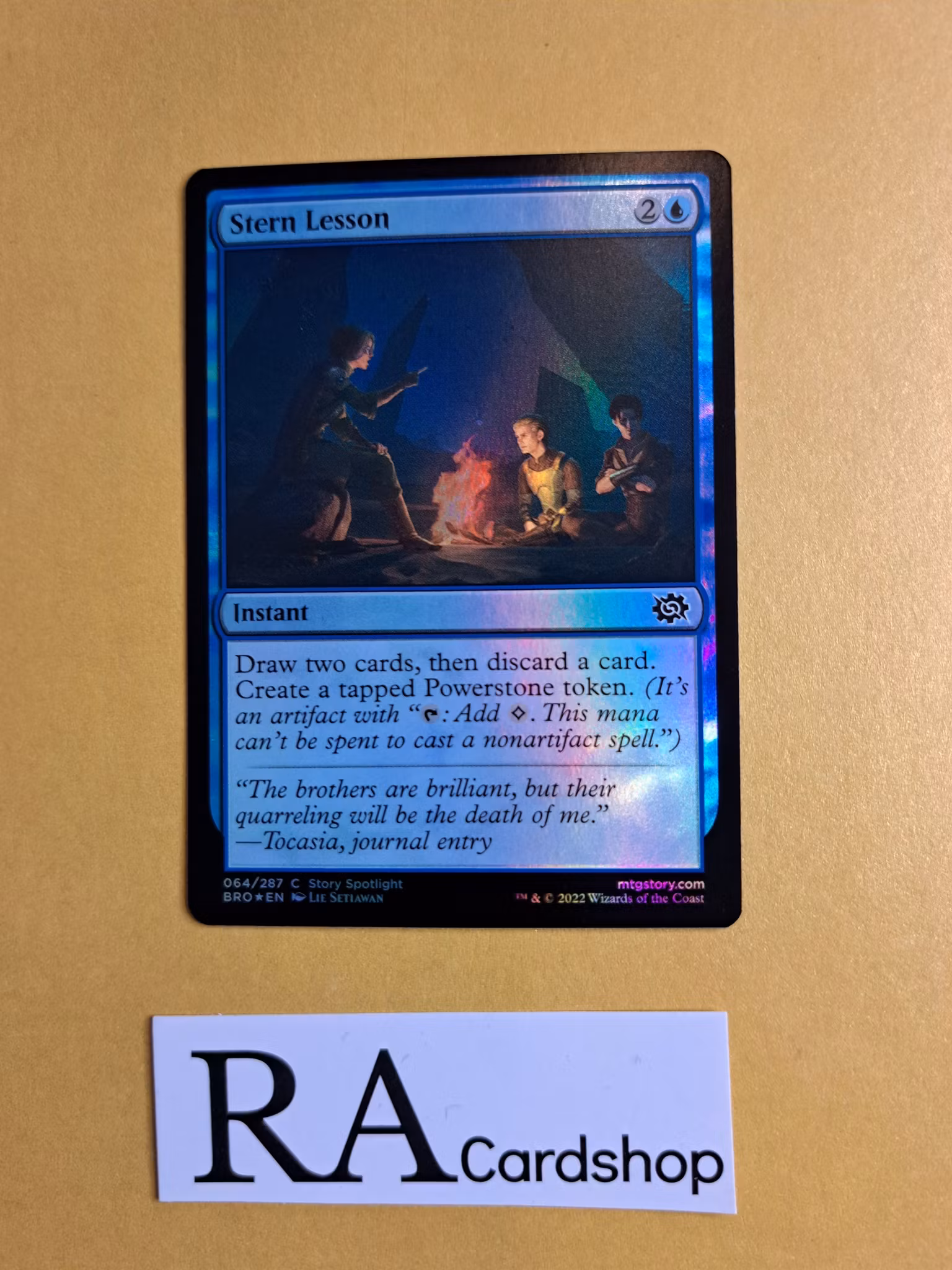 Stern Lesson Common Foil 064/287 The Brothers War Magic the Gathering