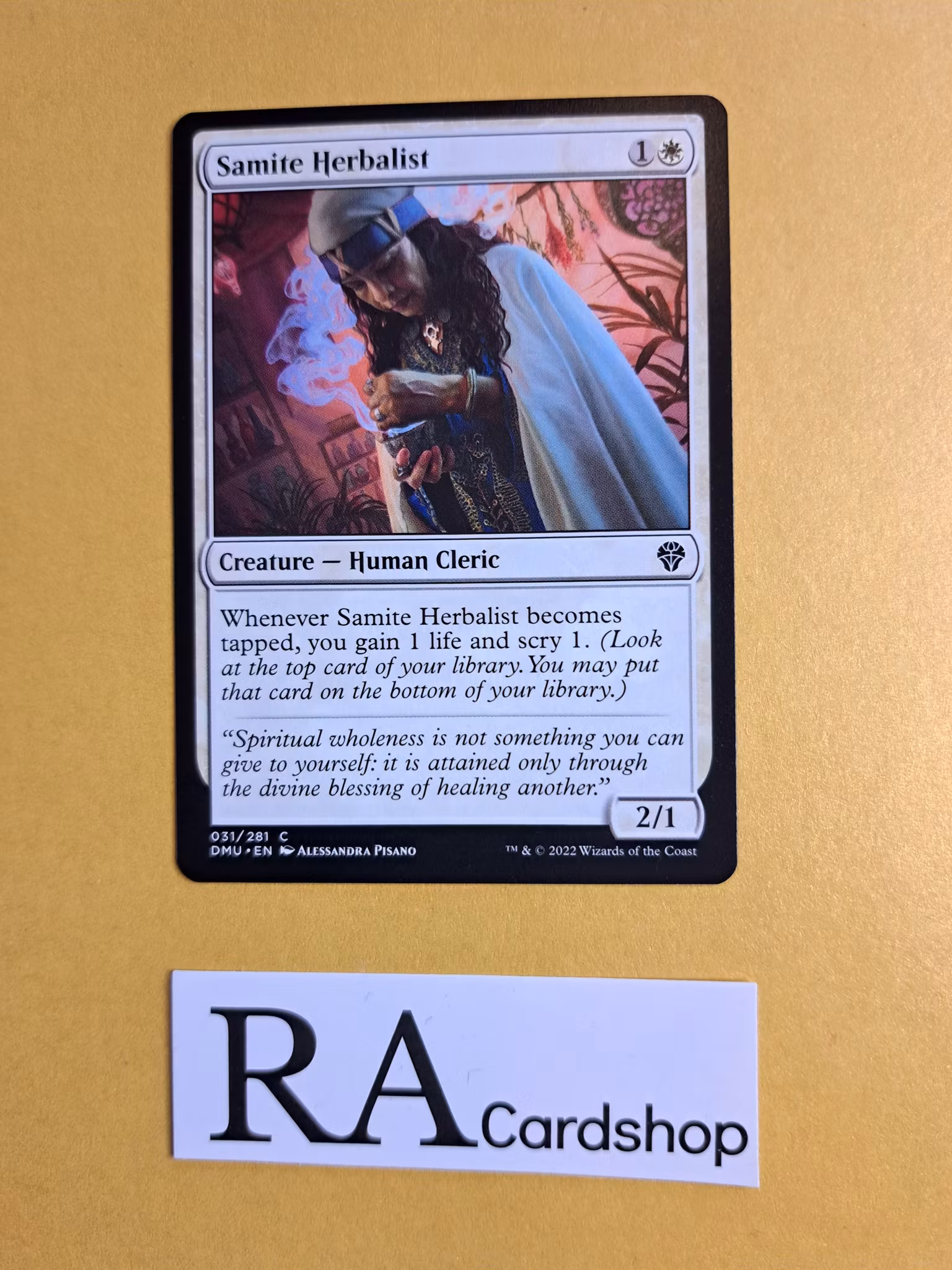 Samite Herbalist Common 031/281 Dominaria United (DMU) Magic the Gathering