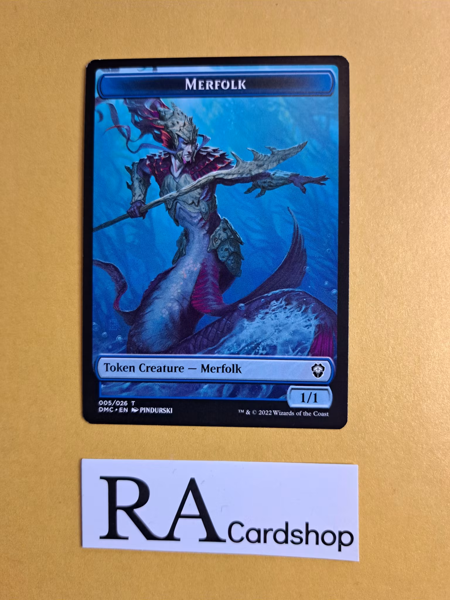 Merfolk Token 005/026 Dominaria United (DMU) Magic the Gathering