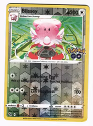 Blissey Reverse Holo Rare 052/078 Pokémon GO Pokémon