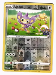 Aipom Reverse Holo Common 056/078 Pokemon GO Pokemon