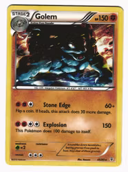 Golem Holo Rare 45/83 Generations Pokemon