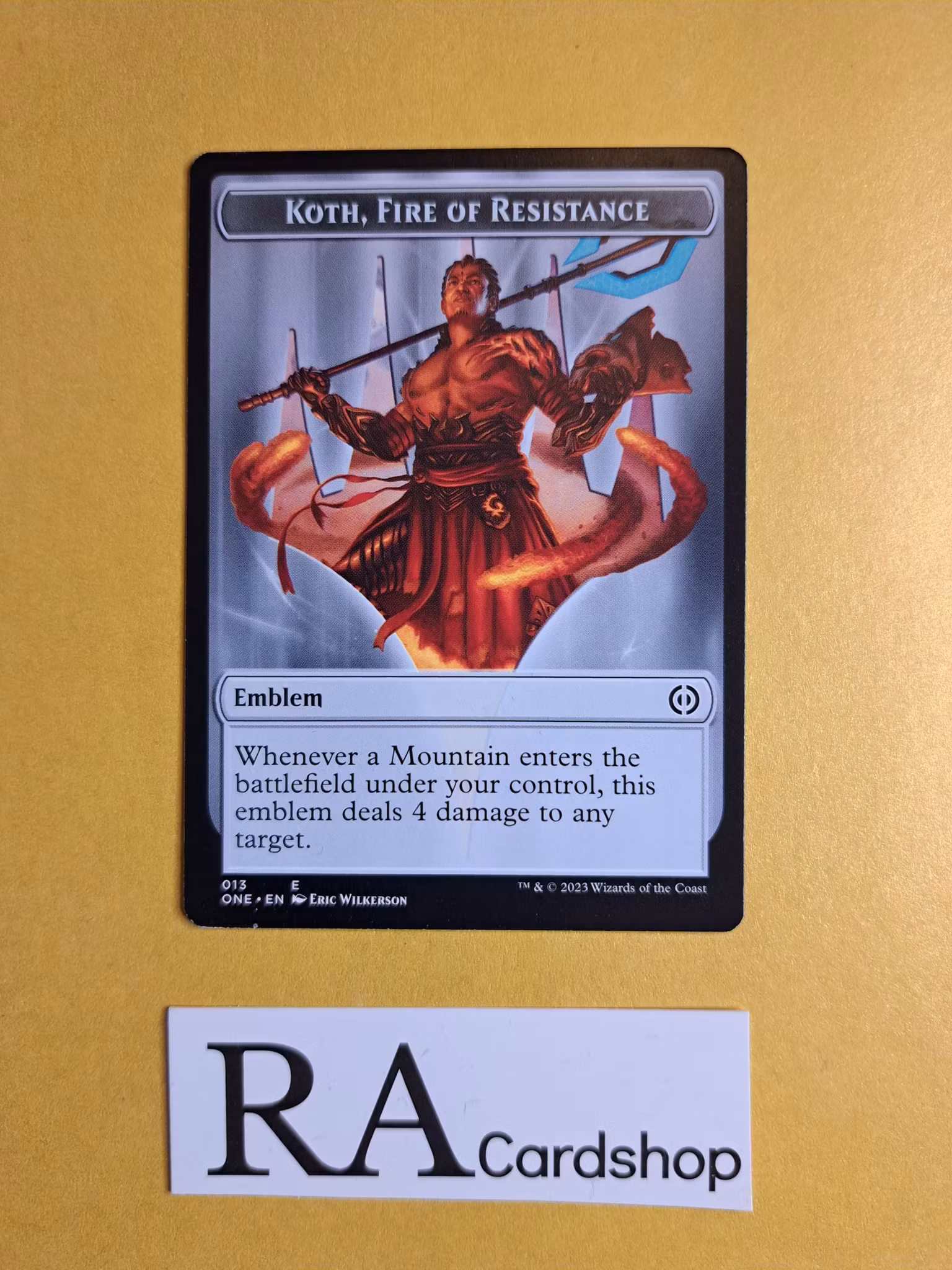 Token Koth Fire of Restistance 013 Phyrexia All Will Be One Magic the Gathering