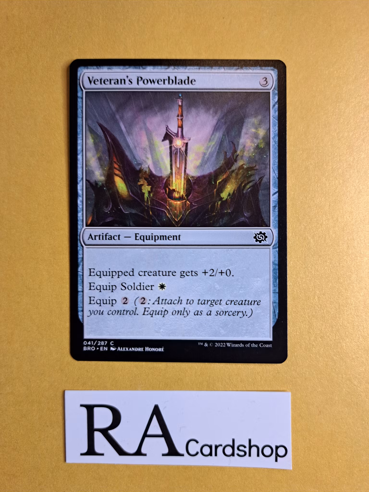 Veterans Powerblade Common 041/287 The Brothers War Magic the Gathering