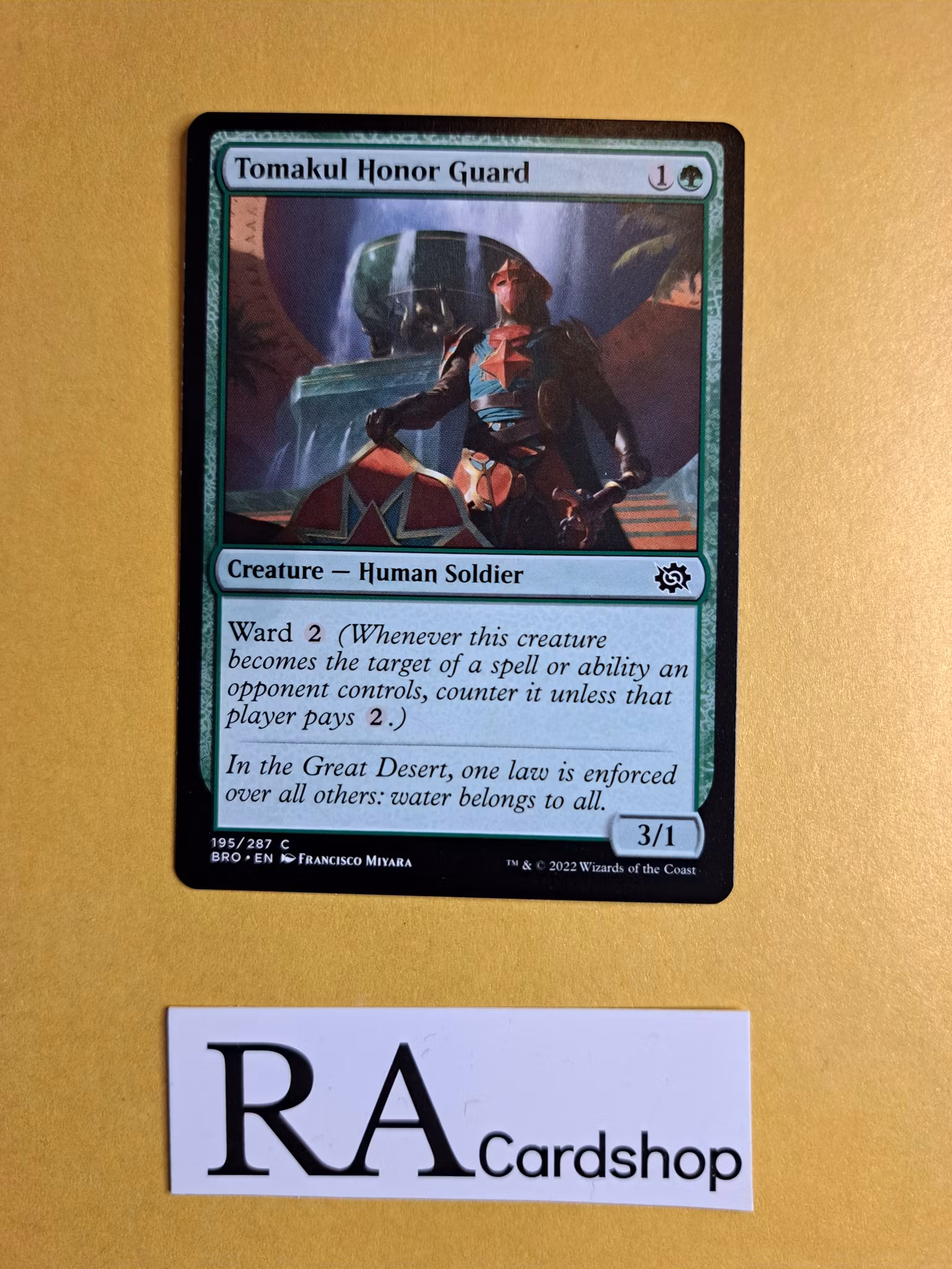 Tomakul Honor Guard Common 195/287 The Brothers War Magic the Gathering