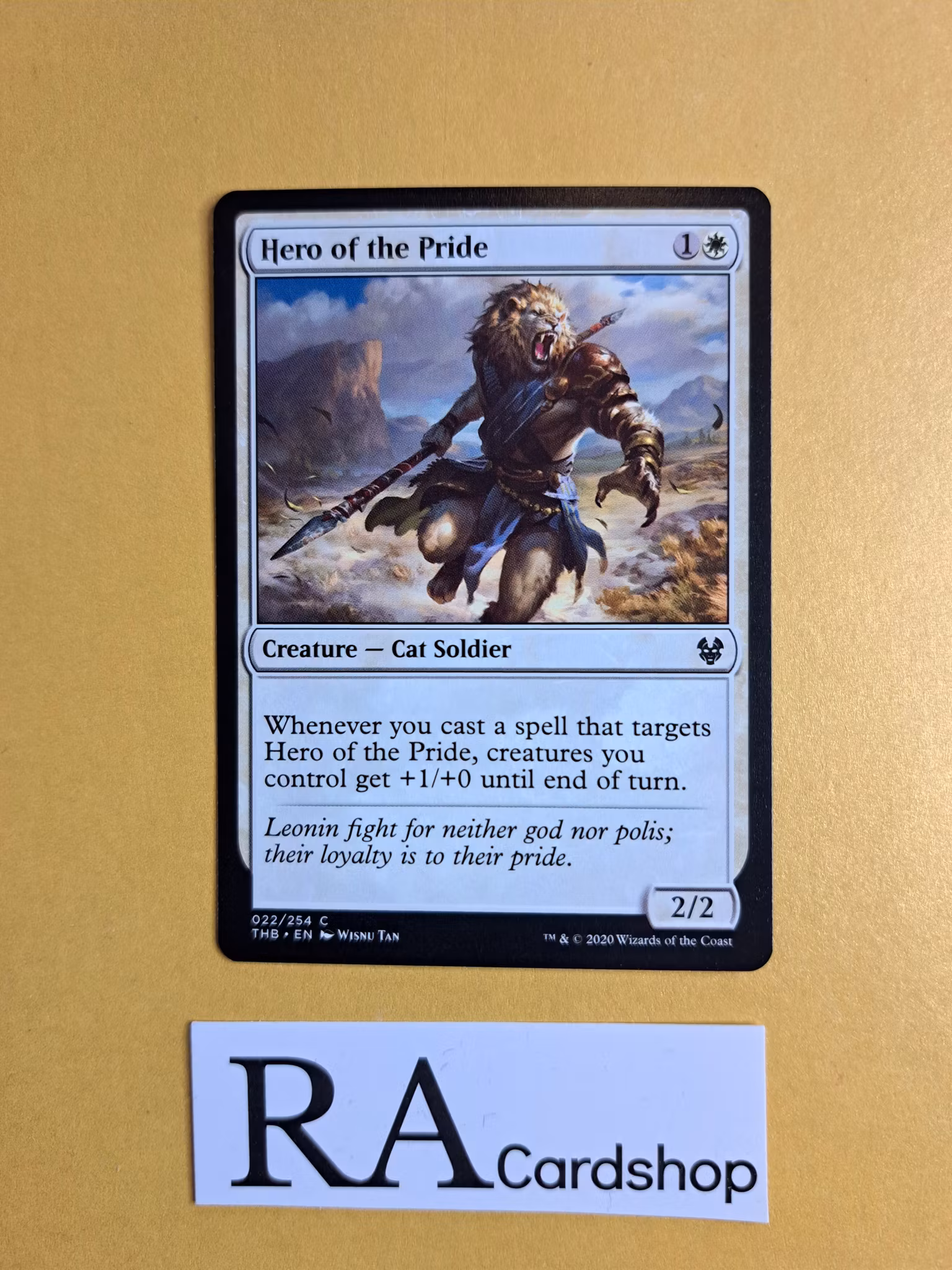 Hero of the Pride Common 022/254 Theros Beyond Death (THB) Magic the Gathering