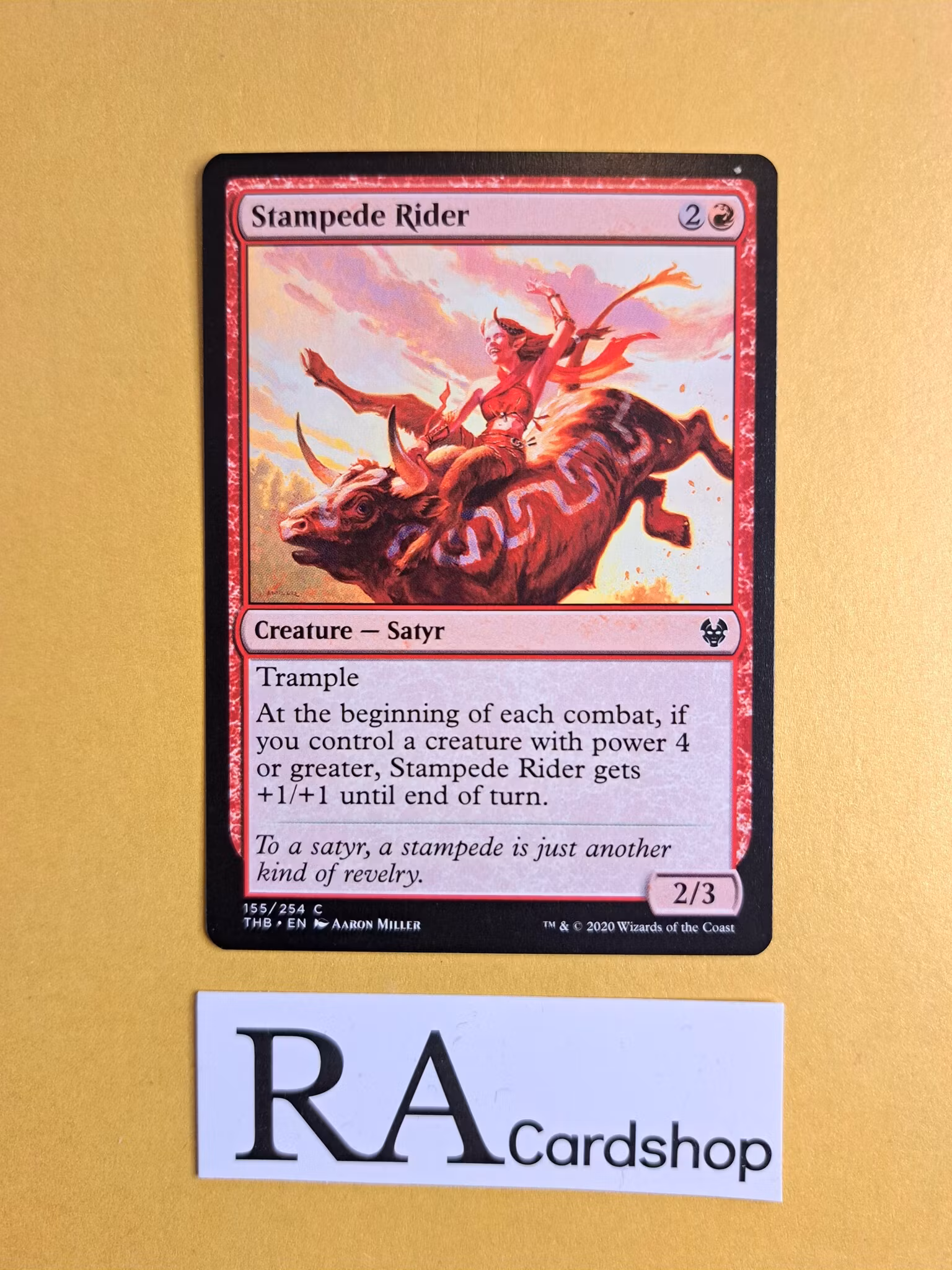 Stampede Rider Common 155/254 Theros Beyond Death (THB) Magic the Gathering