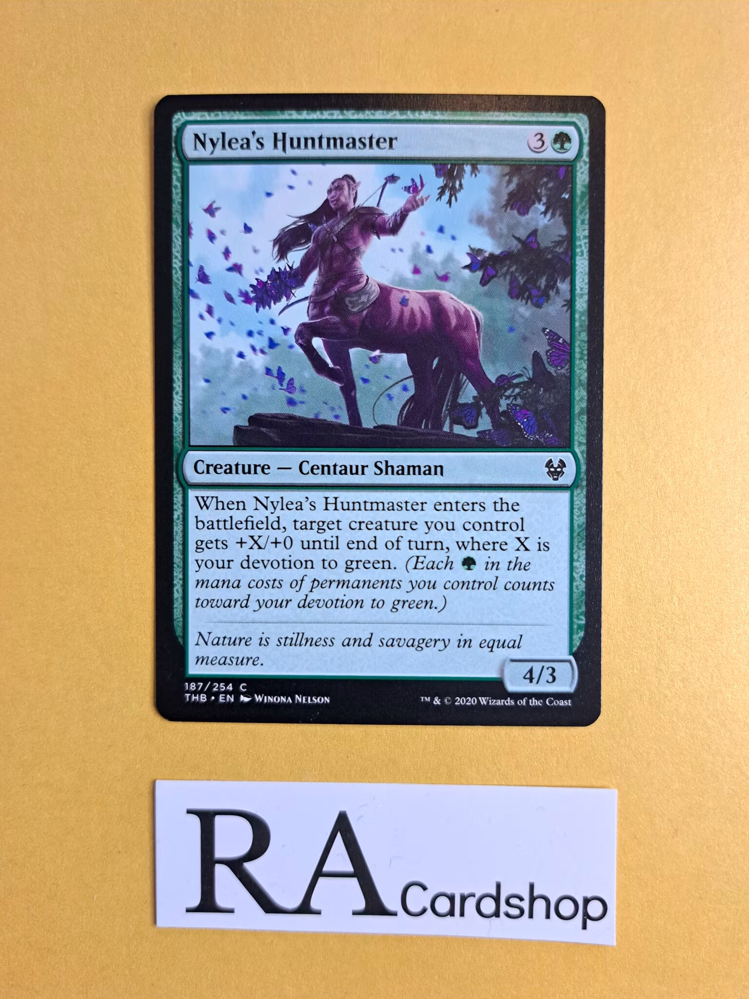 Nyleas Huntmaster Common 187/254 Theros Beyond Death (THB) Magic the Gathering