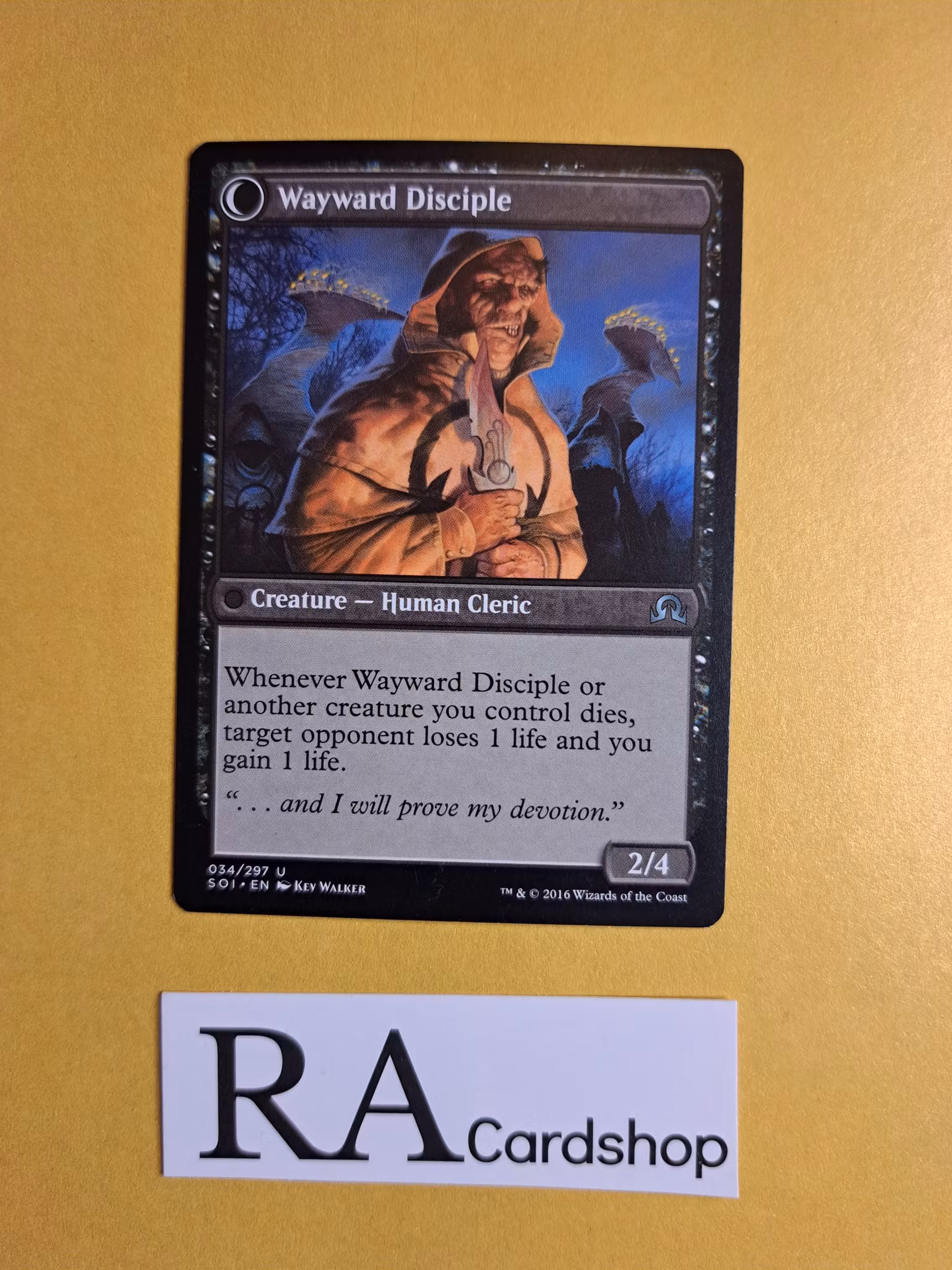 Pious Evangel / Wayward Disicple Uncommon 034/297 Shadows Over Innistrad Magic the Gathering