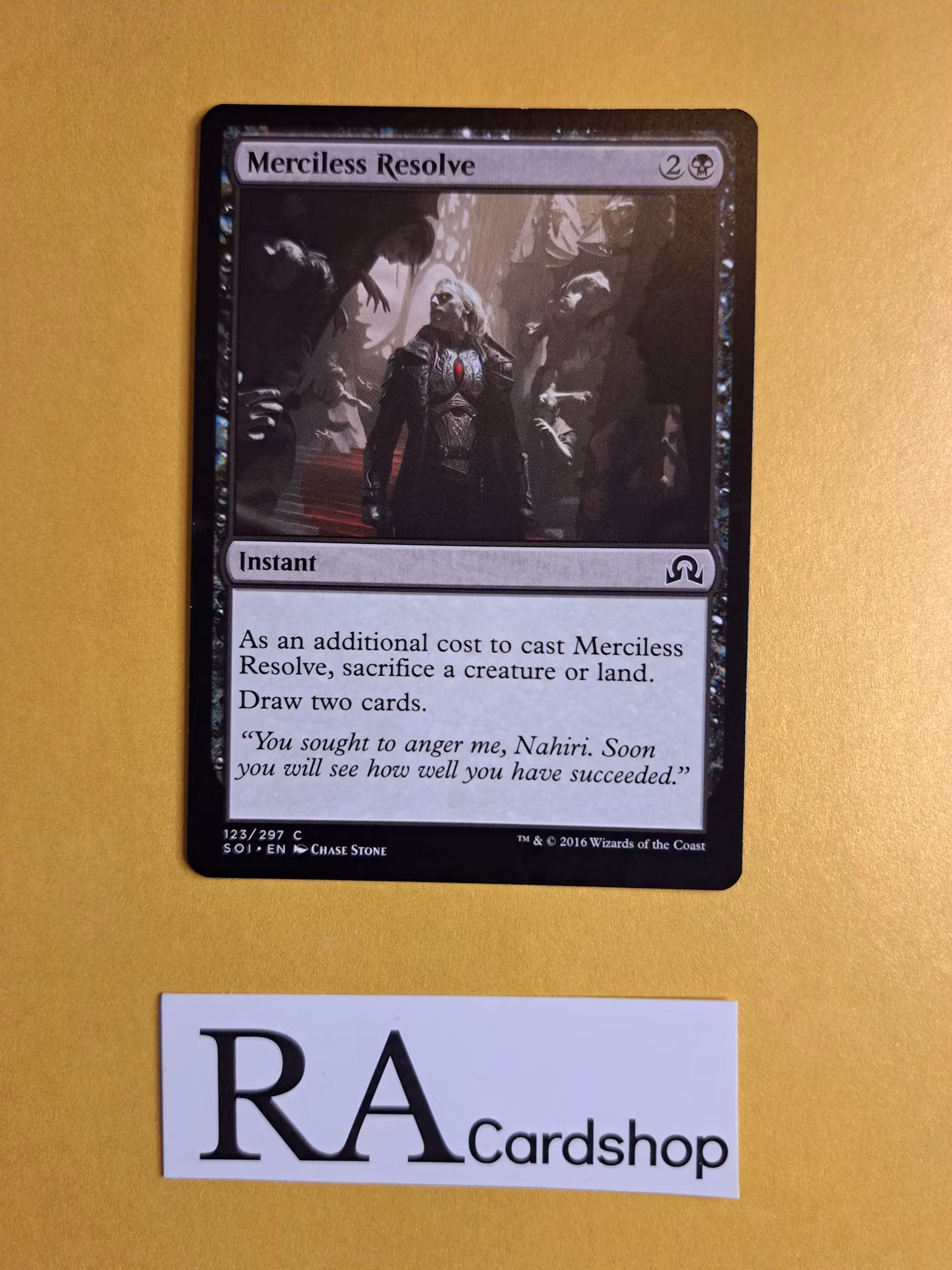 Merciless Resolve Common 123/297 Shadows Over Innistrad Magic the Gathering