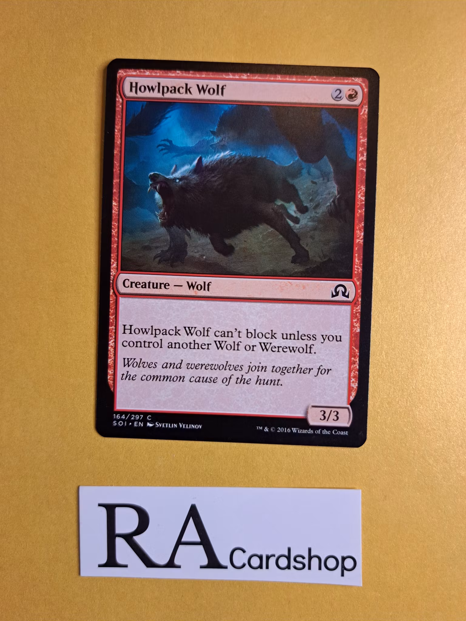 Howlpack Wolf Common 164/297 Shadows Over Innistrad Magic the Gathering