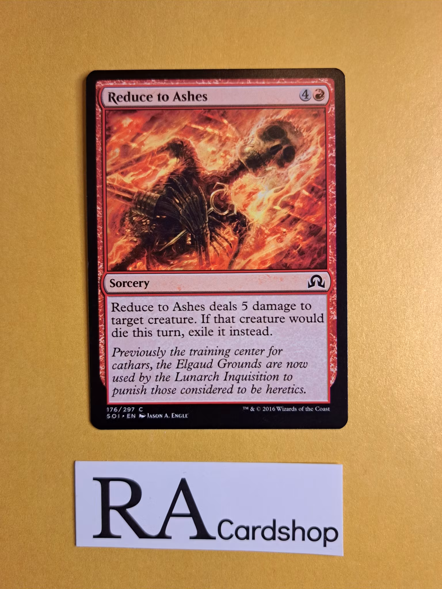 Reduce to Ashes Common 176/297 Shadows Over Innistrad Magic the Gathering