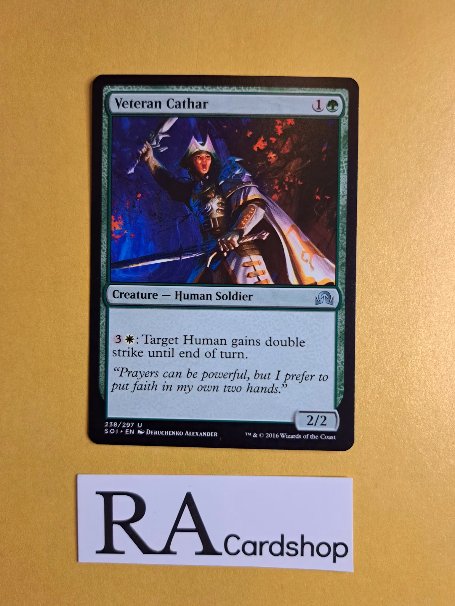 Veteran Cathar Uncommon 238/297 Shadows Over Innistrad Magic the Gathering