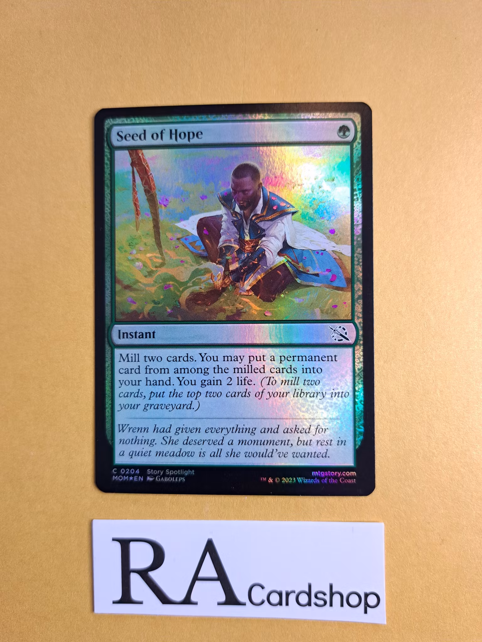 Seed of Hope Common Foil 204 March of the Machine Magic the Gathering