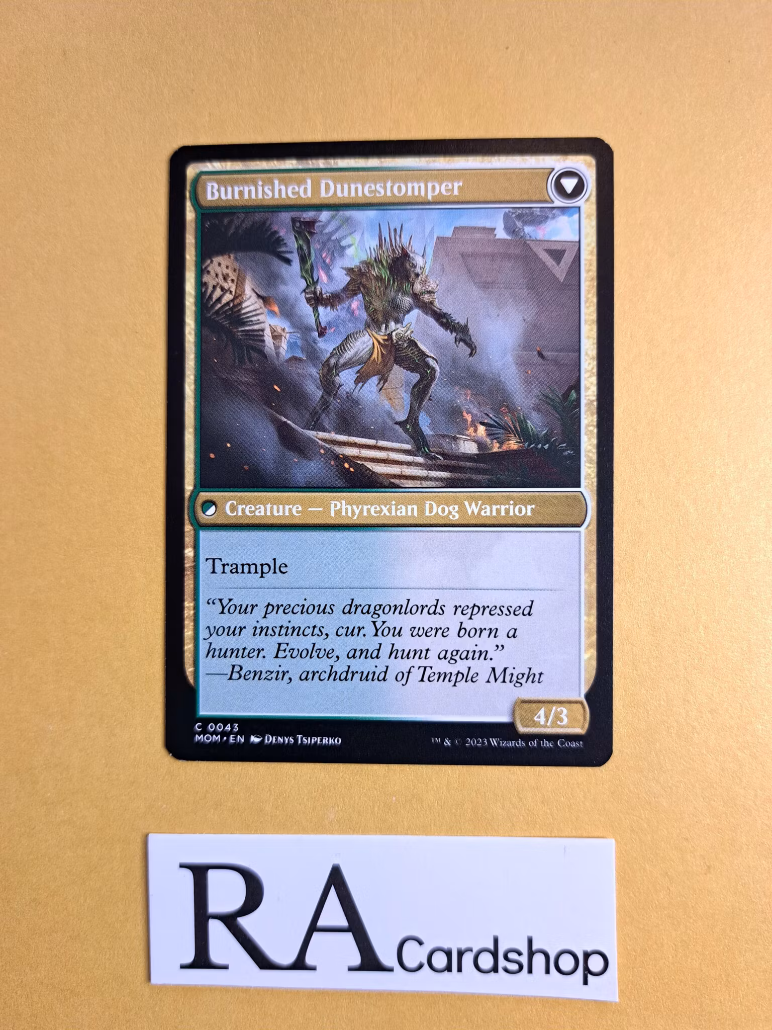 Tarkir Duneshaper / Burnished Dunestomper Common 043 March of the Machine Magic the Gathering