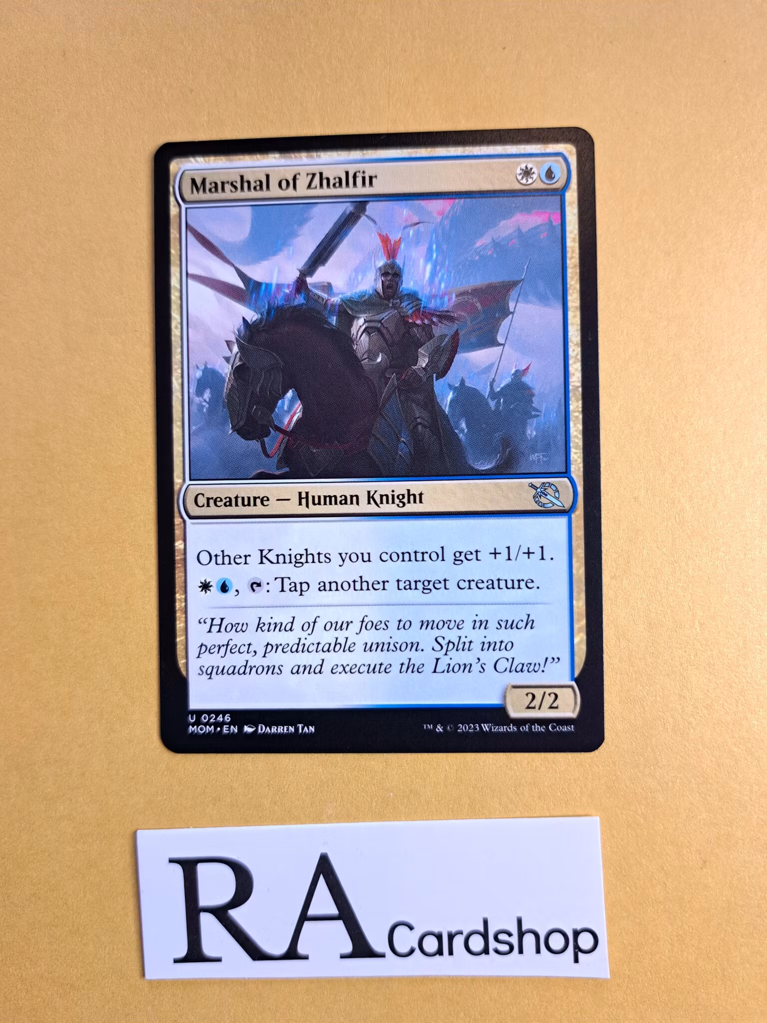Marshal of Zhalfir Uncommon 246 March of the Machine Magic the Gathering
