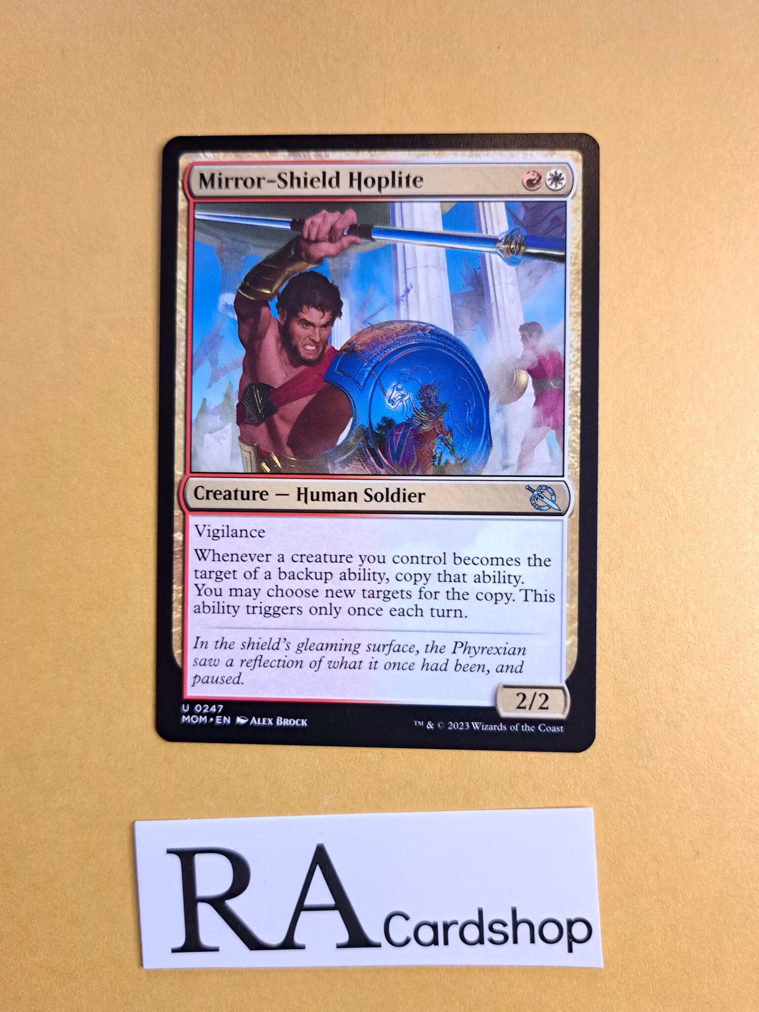 Mirror-Shield Hoplite Uncommon 247 March of the Machine Magic the Gathering