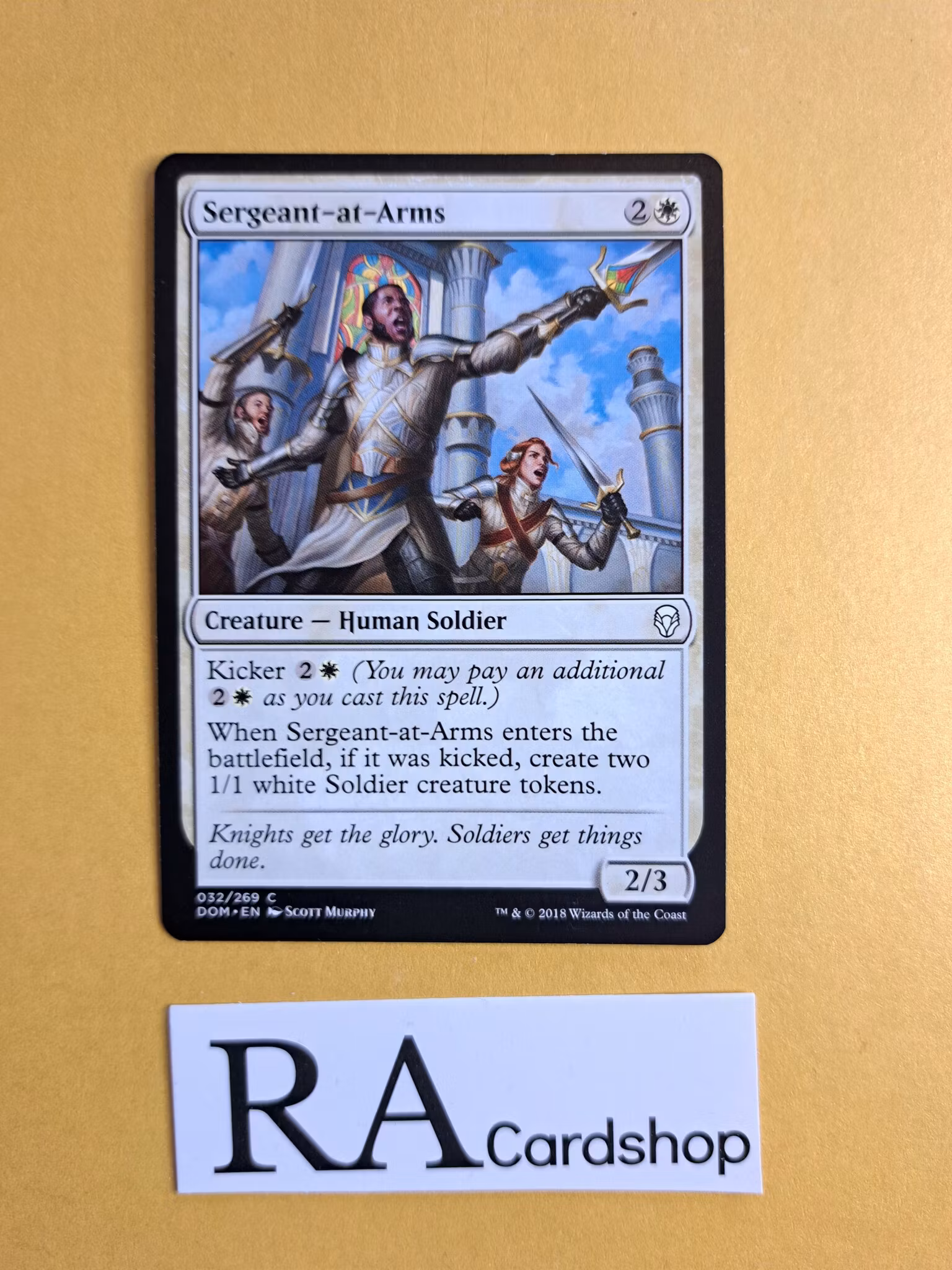Sergeant-at-Arms Common 032/269 Dominaria (DOM) Magic the Gathering