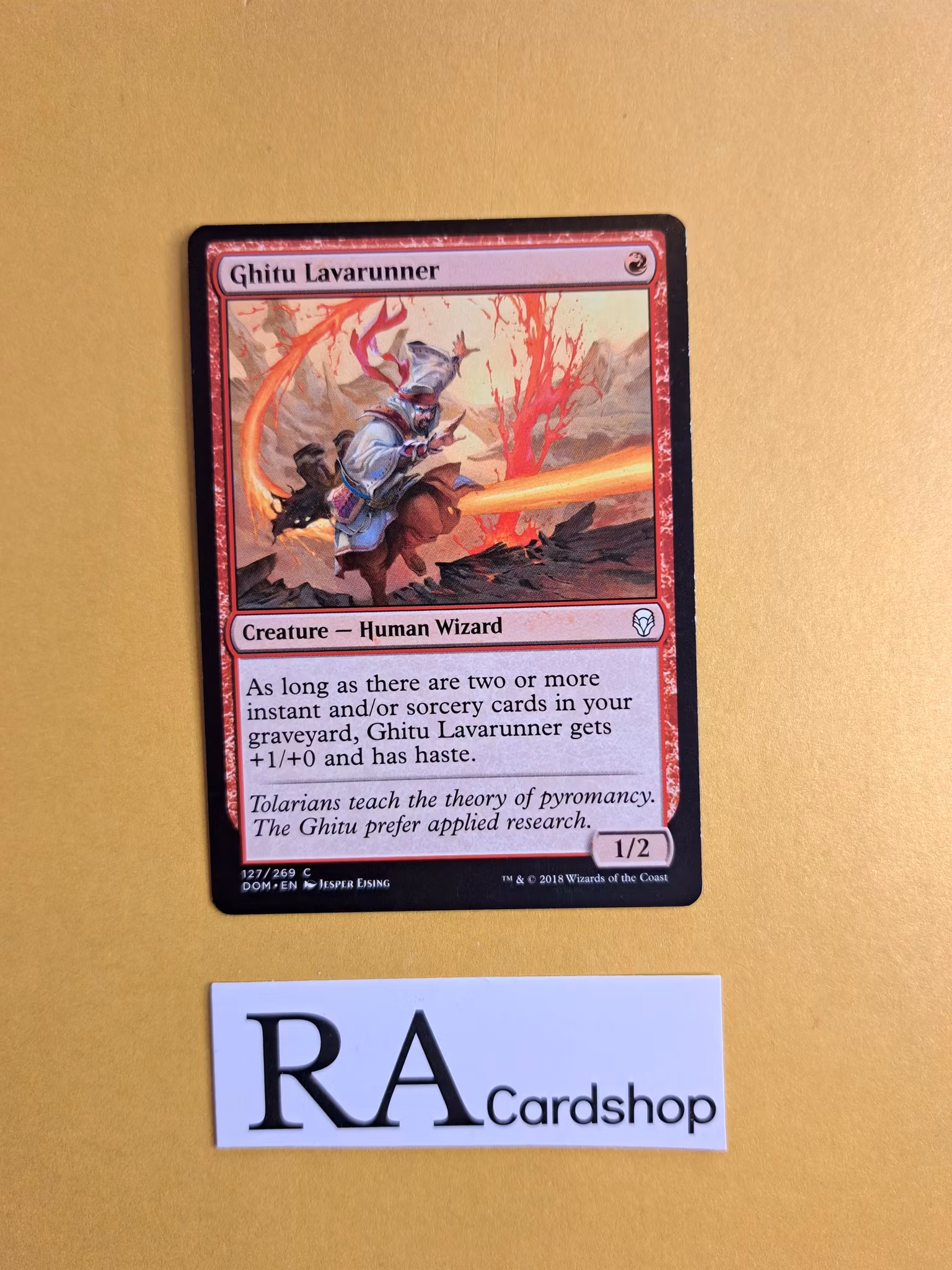 Ghitu Lavarunner Common 127/269 Dominaria (DOM) Magic the Gathering